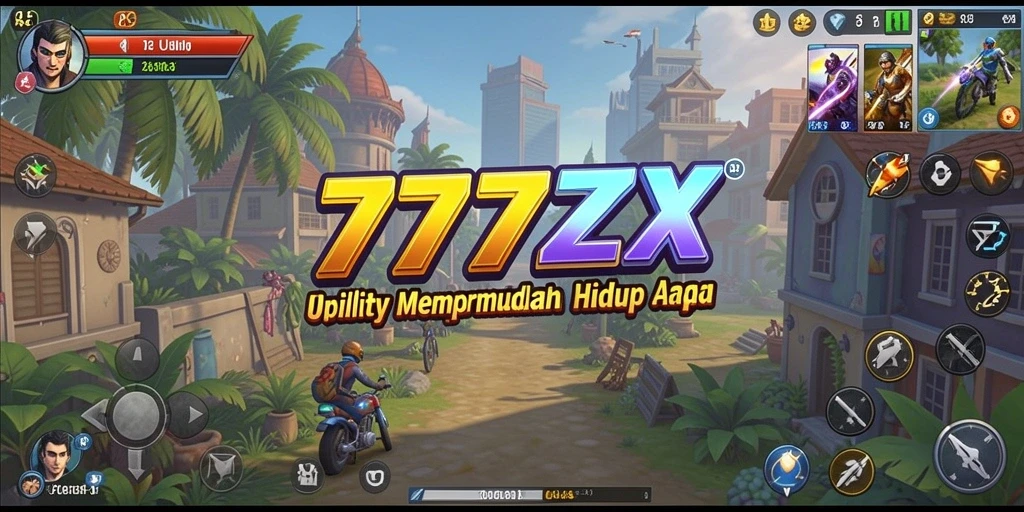 Tampilan antarmuka pengguna aplikasi 777ZX yang fungsional dan menarik.
