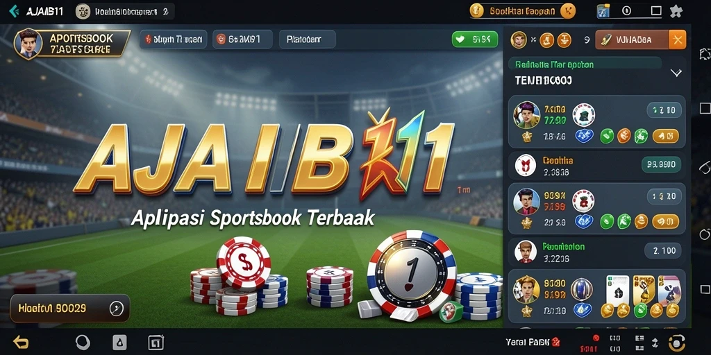 Screenshot AJAIB11 menampilkan tampilan aplikasi Sportsbook yang menarik.