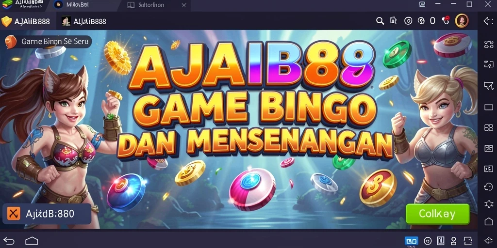 Tampilan utama AJAIB88 dengan gameplay Bingo yang seru.