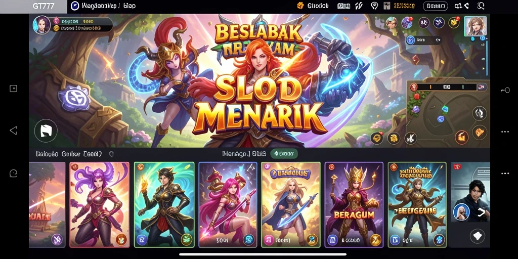 Tampilan seru gameplay slot di GT777 dengan grafis menarik.