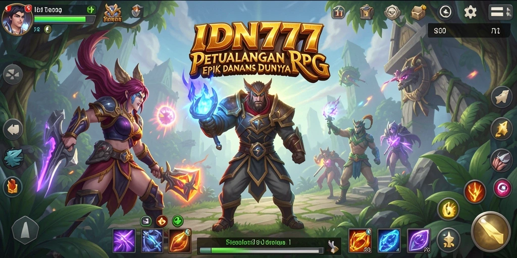 Tampilan menarik dalam gameplay RPG IDN777 yang memukau.