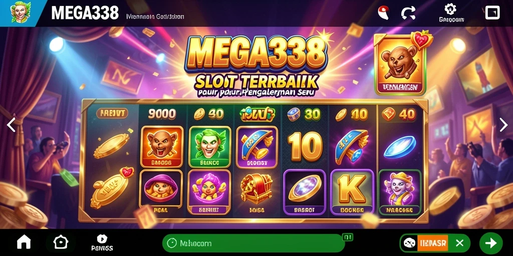 Tampilan gameplay MEGA338 dengan tema slot yang menarik.