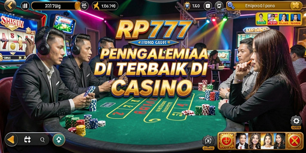 Tampilan menarik dari gameplay Live Casino di RP777.
