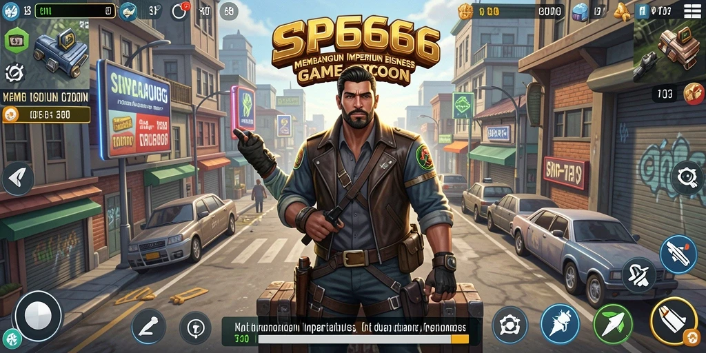 Tampilan gameplay SP666 menampilkan dinamika pengelolaan bisnis yang seru.
