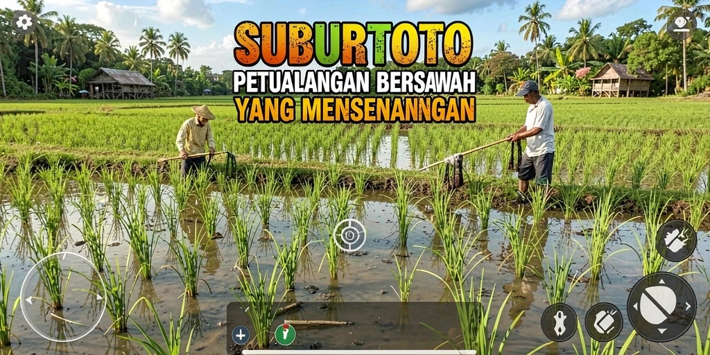 Screenshot SUBURTOTO menampilkan gameplay seru dari aktivitas bertani.